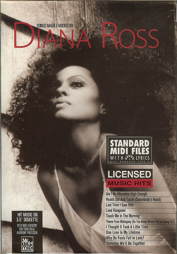 Tune 1000 Songs Made Famous by Diana Ross 3.5 Floppy Disk